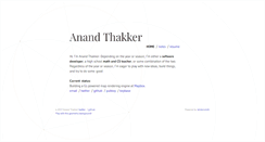 Desktop Screenshot of anandthakker.net