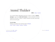 Tablet Screenshot of anandthakker.net